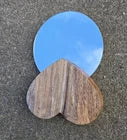 Wooden Heart Shaped with Mirror