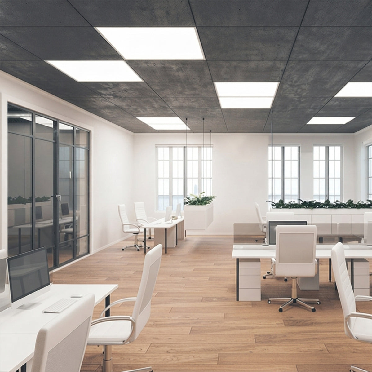 LED Ceiling Panel UGR19/4000k/IP40 600mm -Collingwood Solis 30W