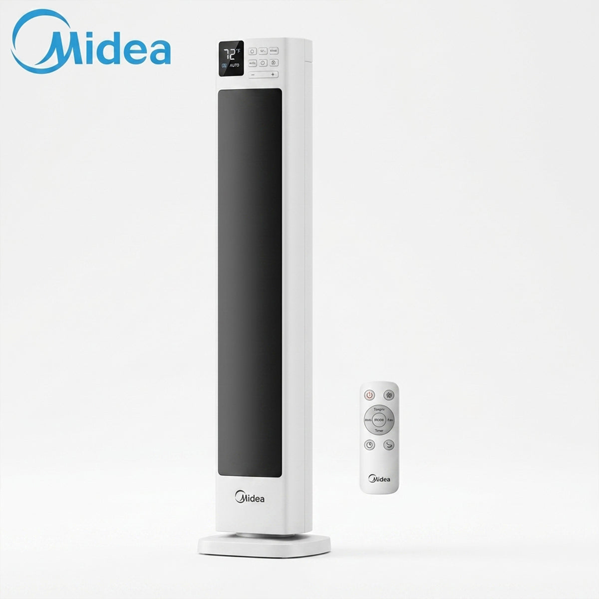 Midea 2000W Ceramic Space Heater 30" Tower Remote Thermostat Timer UK Plug