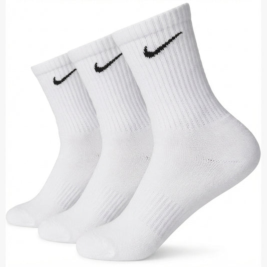 Nike Everyday Crew Socks for Men,6 pairs, Size L - White