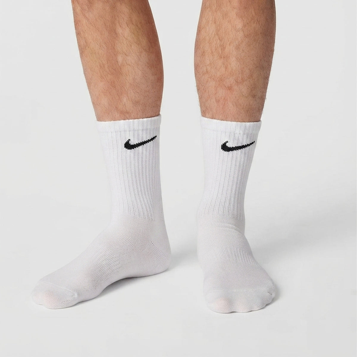 Nike Everyday Crew Socks for Men,3 pairs, Size L - White