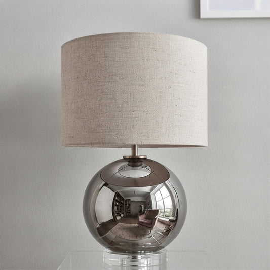 Share Lola Tablel Lamp/Stain Nickel Smoked