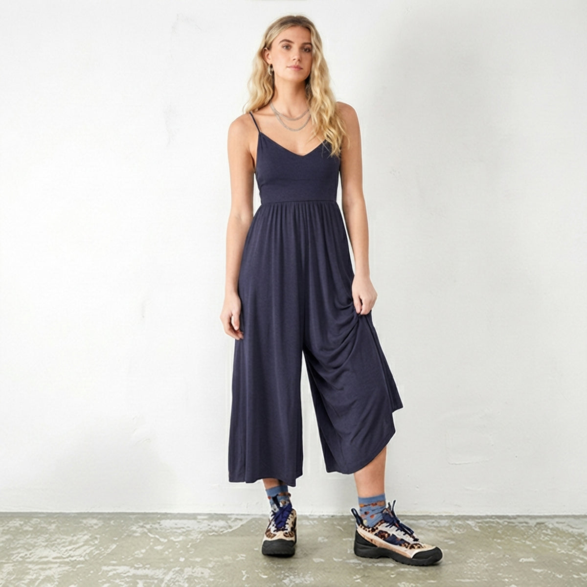 Urban Outfitters Molly Cupro Culotte Jumpsuit, Size XS
