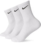 Nike Everyday Crew Socks for Men,3 pairs, Size L - White