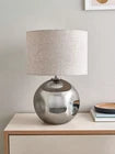Share Lola Tablel Lamp/Stain Nickel Smoked
