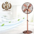 18” Inch Standing Floor Fan Copper Metal Oscillation Electric 3-Speed.