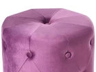 Beliani Pouffe CARROLLTON Velvet Purple Cushion Stool