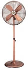 Standing Floor Fan Copper Metal Oscillation Electric 3-Speed 18 Inch No Sound.