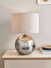 Share Lola Tablel Lamp/Stain Nickel Smoked