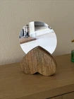 Wooden Heart Shaped with Mirror