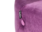 Beliani Pouffe CARROLLTON Velvet Purple Cushion Stool