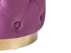 Beliani Pouffe CARROLLTON Velvet Purple Cushion Stool