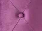 Beliani Pouffe CARROLLTON Velvet Purple Cushion Stool