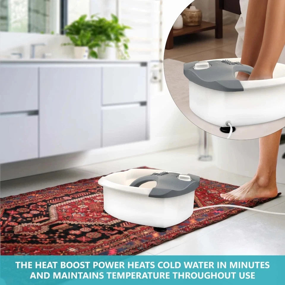 DENNY Foot Spa & Massager Pedicure Bath with Electric Temp Controller Heater,