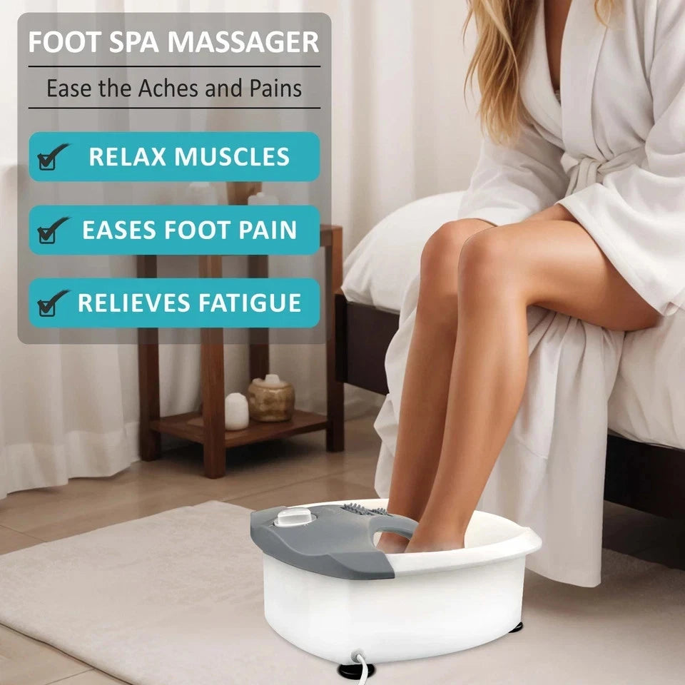 DENNY Foot Spa & Massager Pedicure Bath with Electric Temp Controller Heater,